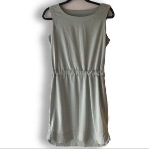 Athleta | Astra Dress Gray/White Stripes | Size 6